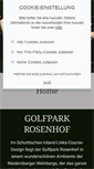 Mobile Screenshot of golfparkrosenhof.de